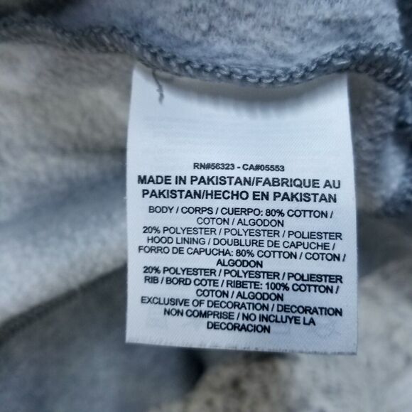 Nike Sweatshirt Hoodie Womens M Gray Fleece Full Zip long Sleeve 611719-063 - Picture 4 of 9